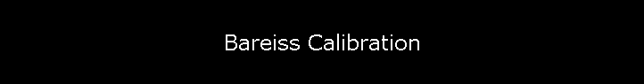 Bareiss Calibration